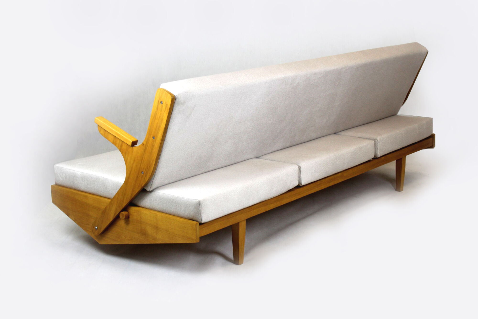 Restored Mid-Century Convertible Sofa from Opp Drevovyroba, 1970s