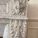 Antique marble fireplace with overmantel and mirror - Haussmannian apartment