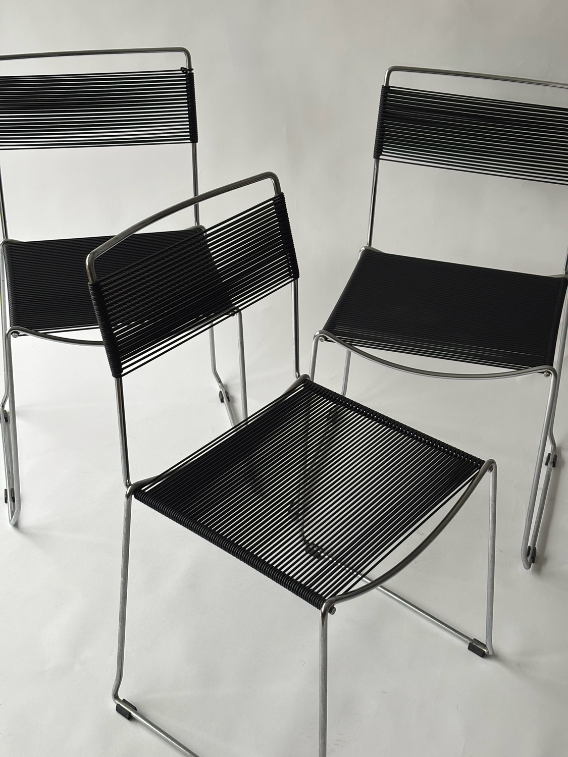Set of 4 Spaghetti chairs by Giandomenico Belotti for Alias, Italy