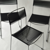 Set of 4 Spaghetti chairs by Giandomenico Belotti for Alias, Italy