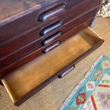 Vintage wooden architect's professional furniture