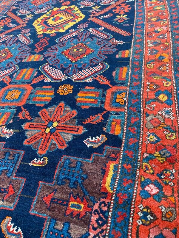 Carpet old Persian Malayer corridor 109x525 cm