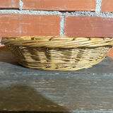 Old Basket Rising Bread Dough Wicker Braided Vintage