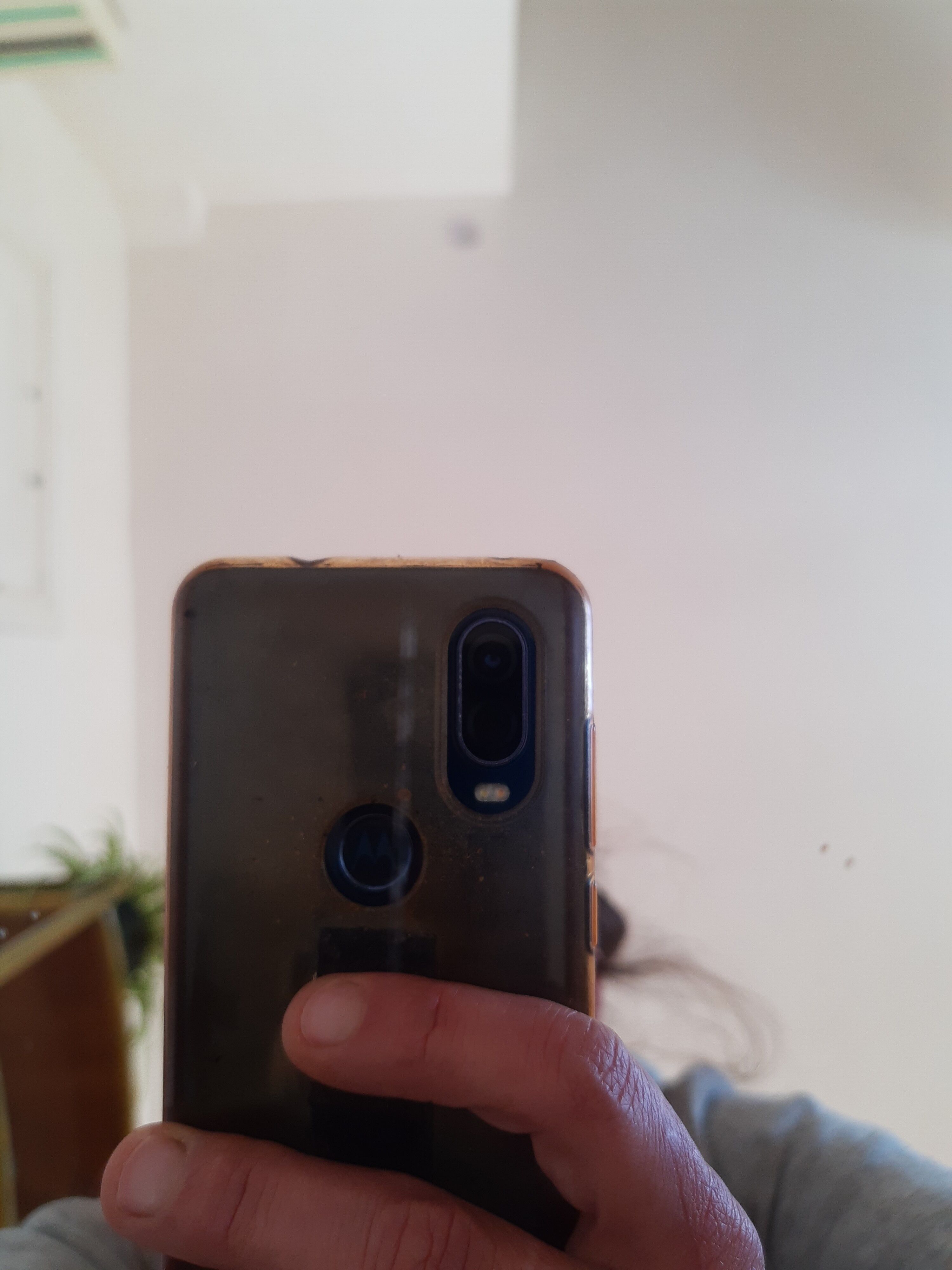 Vintage bamboo psyche mirror 38x150cm