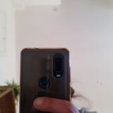 Vintage bamboo psyche mirror 38x150cm