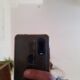 Vintage bamboo psyche mirror 38x150cm
