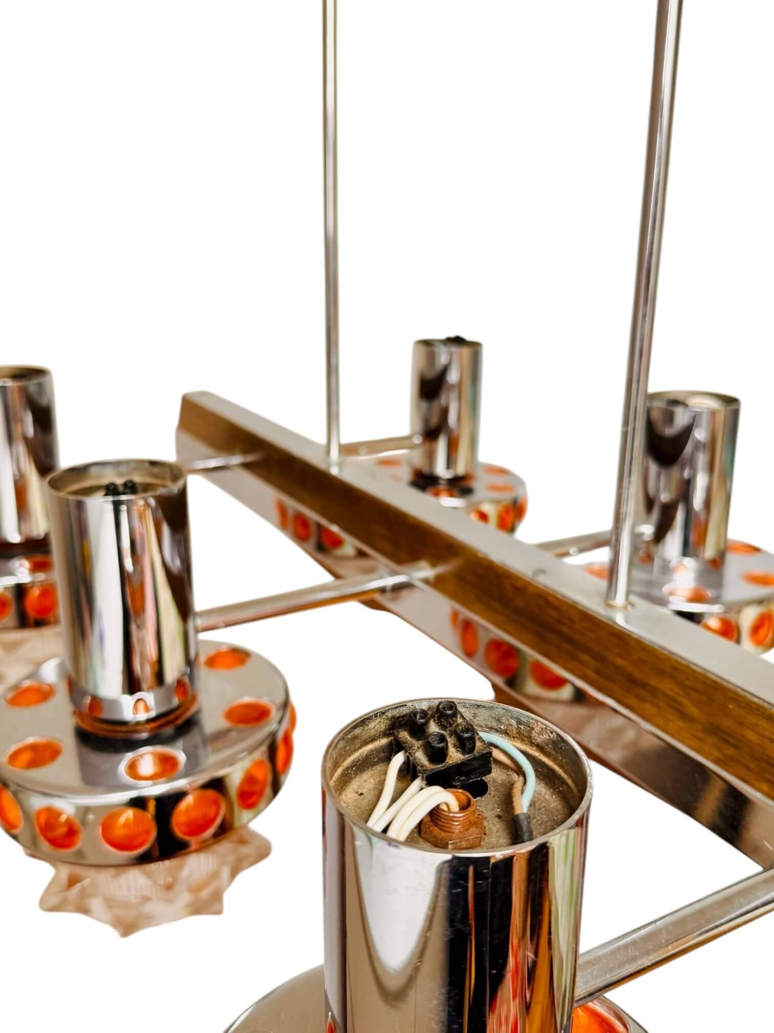 Raak vintage 6-light chandelier