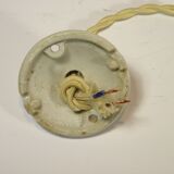 Suspension and rose in opaline and porcelain