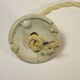 Suspension and rose in opaline and porcelain