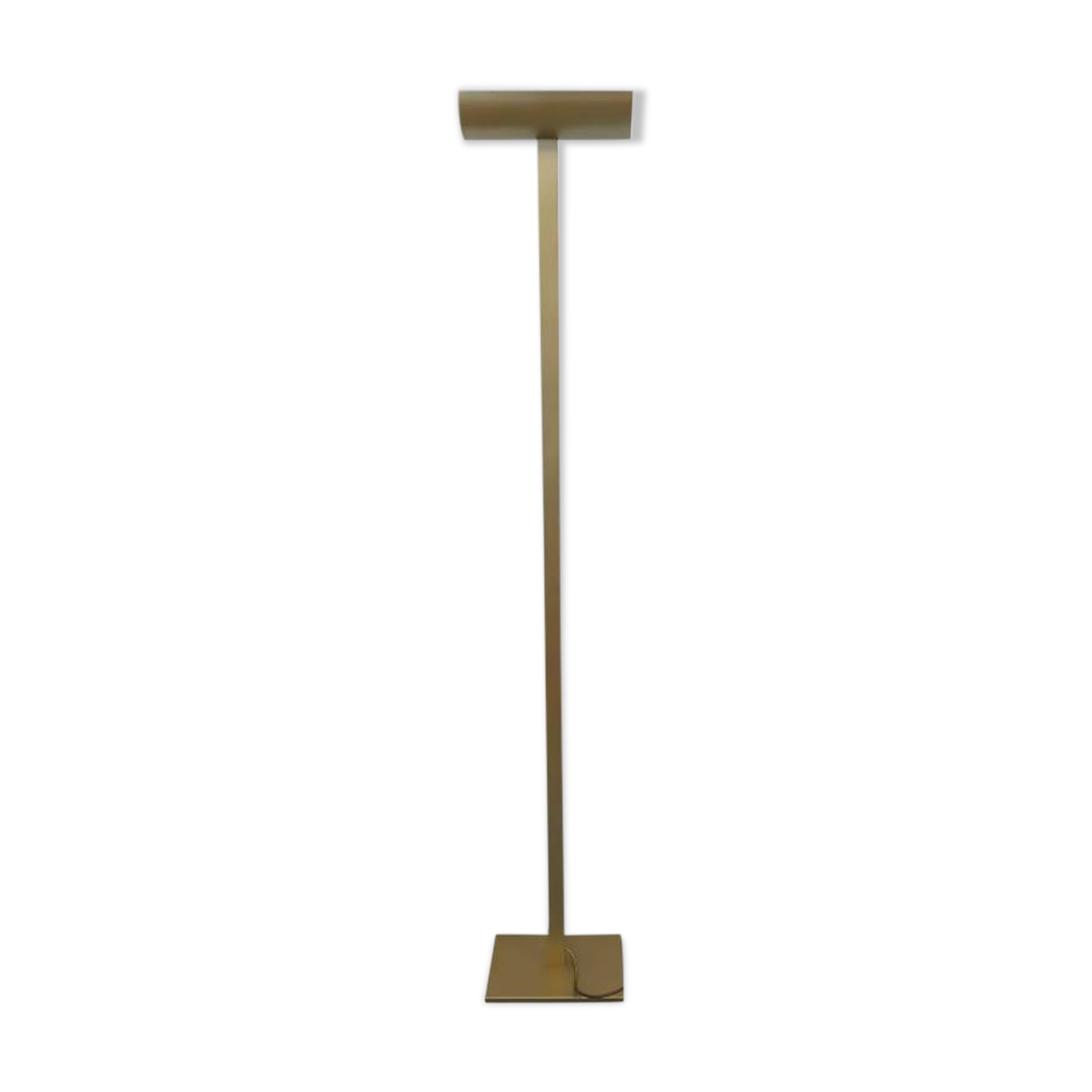 Halogen floor lamp golden matte vintage italian flos
