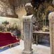 Pair of monumental patinated plaster terms from the early 20th century.