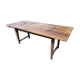 Large rustic farmhouse table bobbin legs