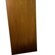 Narrow vintage wooden cabinet with roller shutter 'Soennecken'