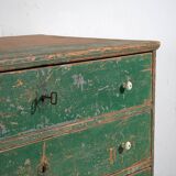 Grande commode ancienne à patine verte (c.1940) #62