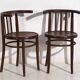 Antique bentwood chairs (circa 1920). Set of 2 pieces #3