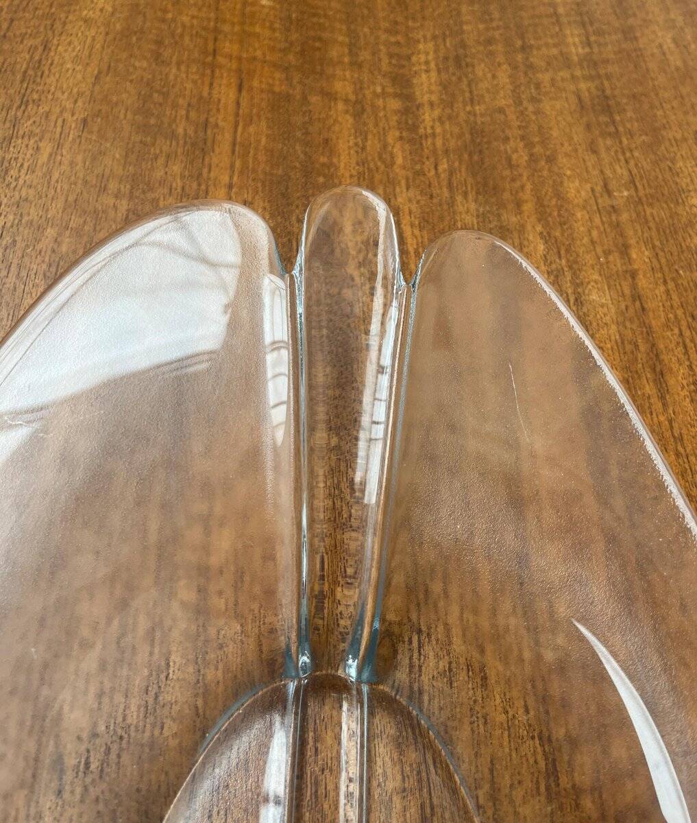 Vintage glass bowl from Holmegaard, 1970s.