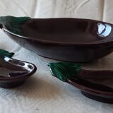 Service signed Vallauris, flat - 4 raviers, good condition