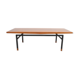 1960s design coffee table in walnut