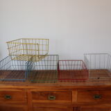 Set of 5 metal storage baskets
