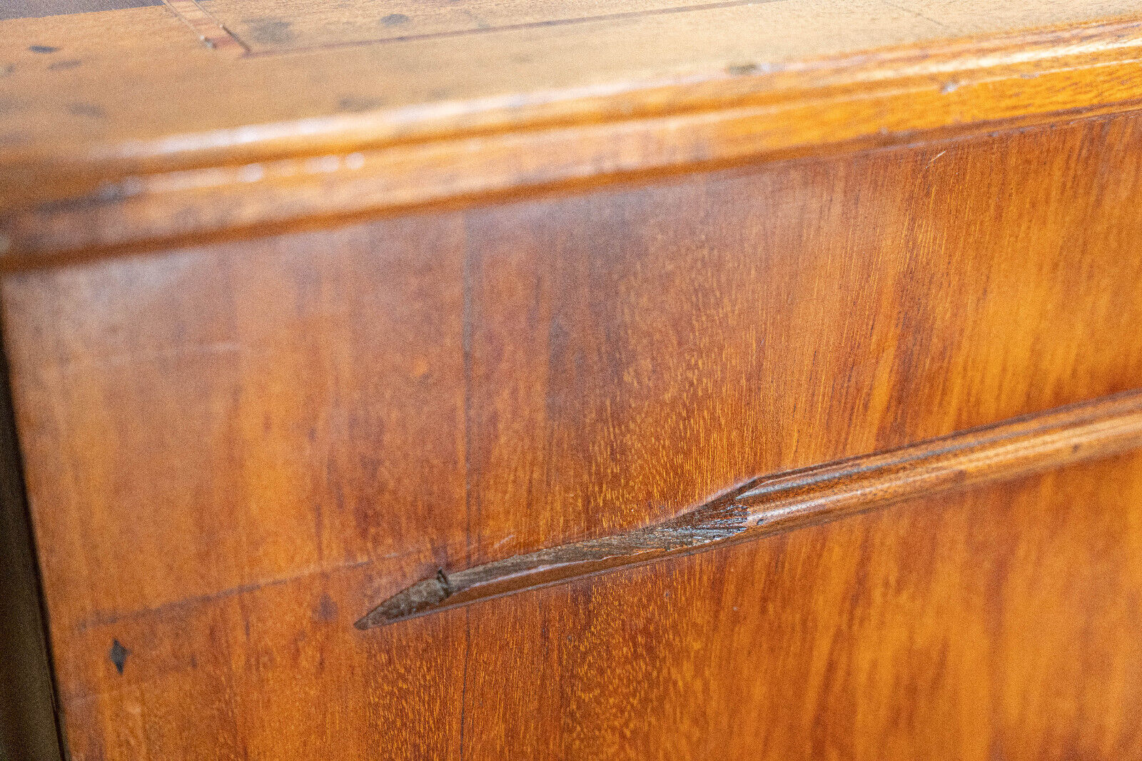 Chest of drawers 1900 Louis XVI style Marquetry 5 drawers