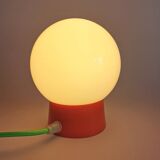 Vintage white opaline "Orange" living room bedside desk lamp