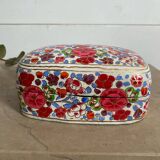 Old lacquered papier-mâché jewelry box