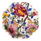 Flat plate in Gien with floral pattern