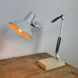 Vintage White Italian Architect Table Lamp, 1970s
