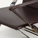 Pair of leather and chrome metal armchairs, Italy - 1970