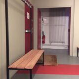 Bench and coat rack set