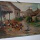 Oil painting on canvas Edmond Van Coppenolle (1846-1914) Landscape