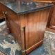 Chest of drawers with columns in blond walnut Empire style XIXth