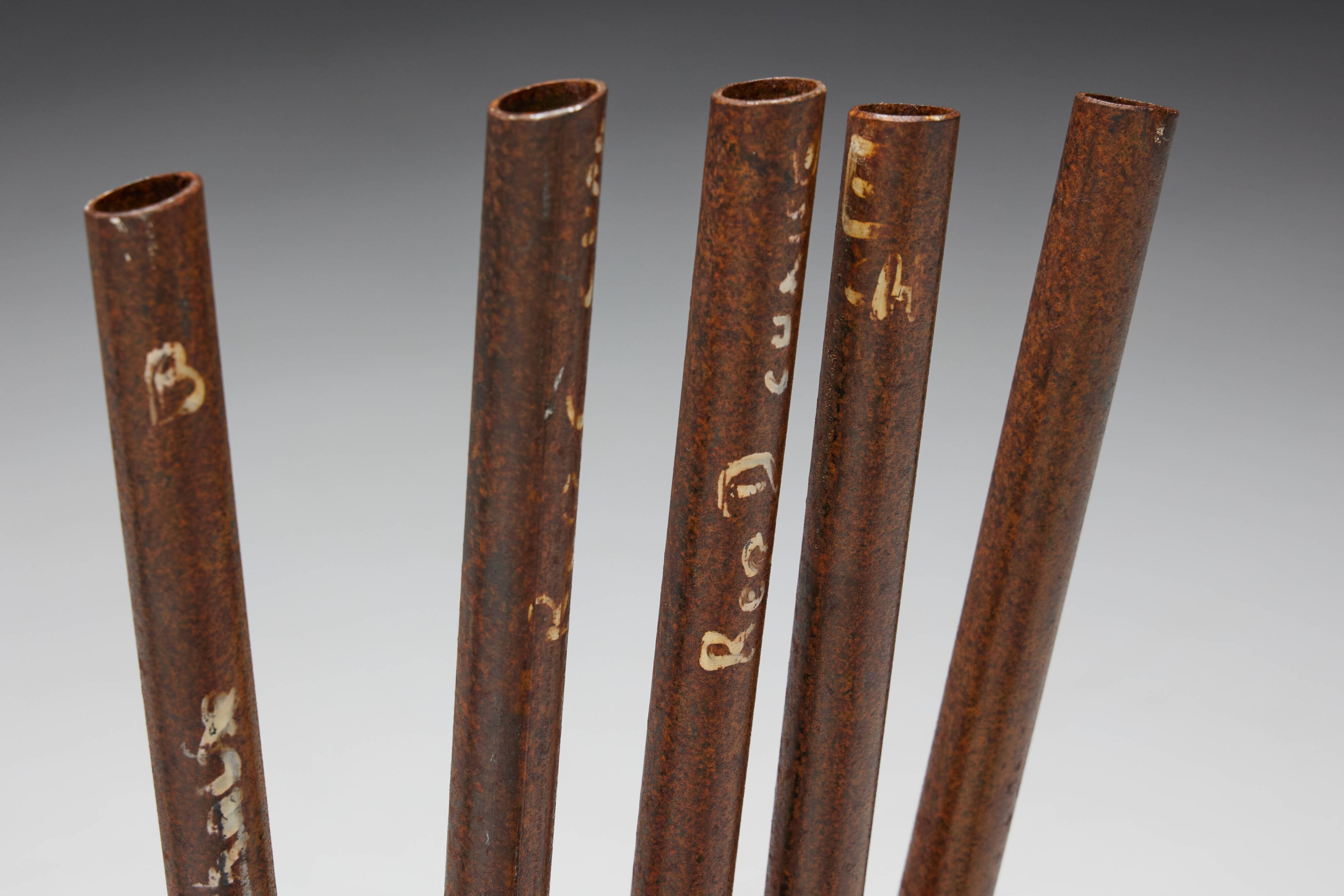 Industrial Wabi Sabi Primitive Chairs, France, 1950s