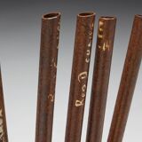 Industrial Wabi Sabi Primitive Chairs, France, 1950s