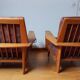 Pair of armchairs 1960 Solid oak - Scandinavian style