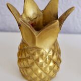 Pineapple brass candlesticks