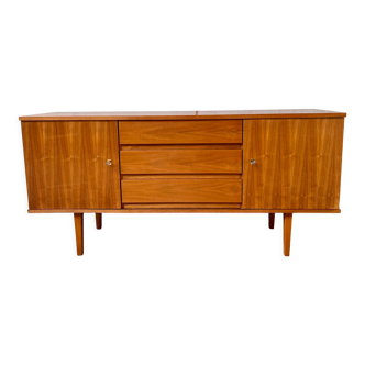 Scandinavian vintage walnut row 1960