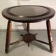 Table basse moderniste en bois tourné, années 1950