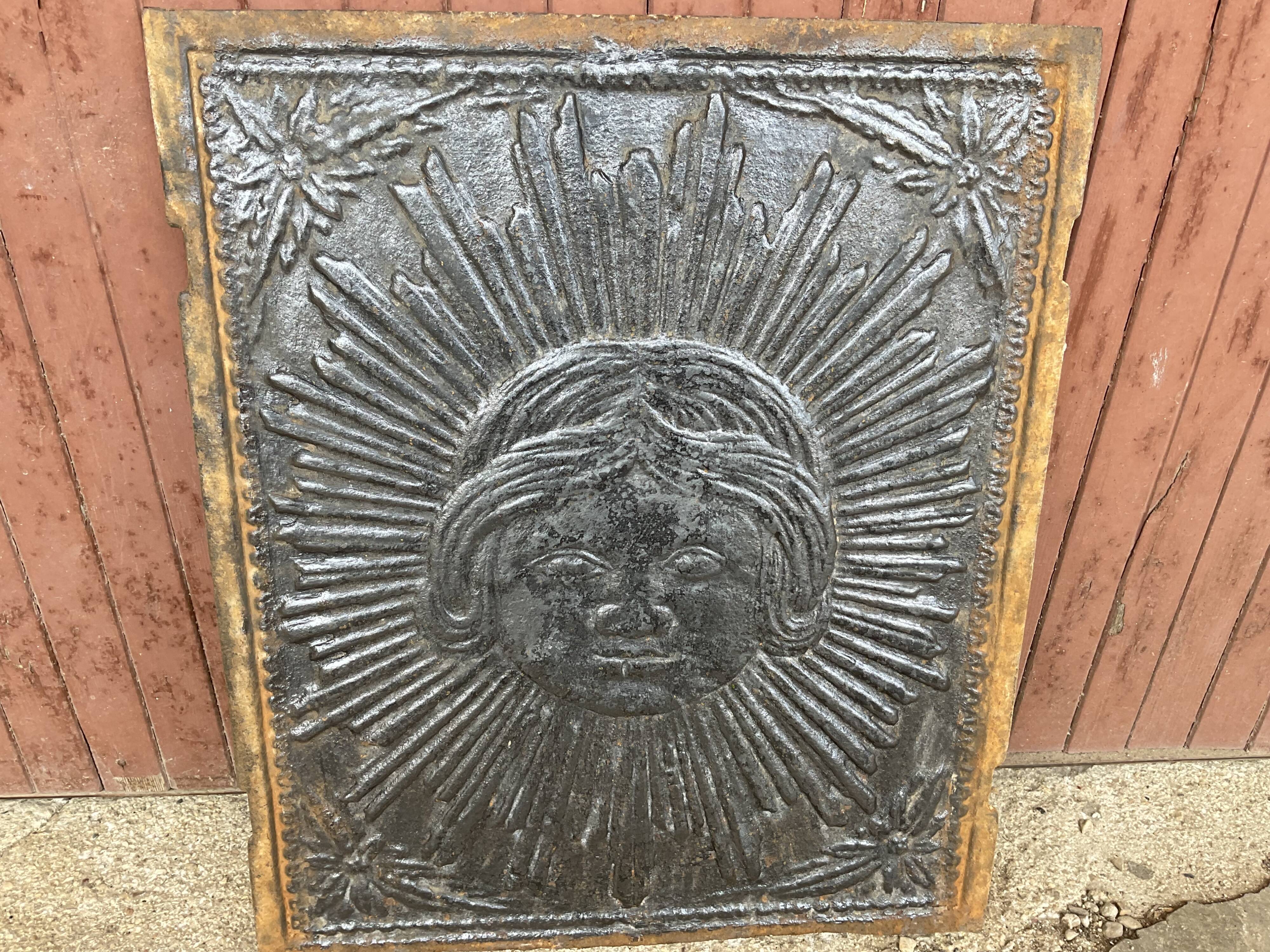 Fireplace plate