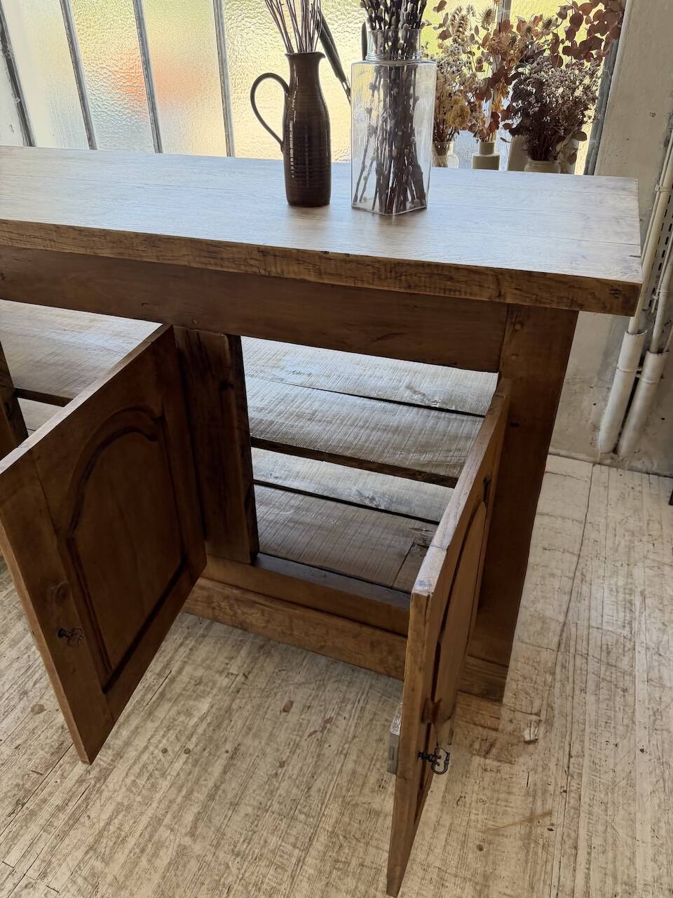 Rustic sideboard XXL 4m solid oak 1950
