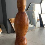 Wooden bird sculpture