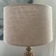 Lampe en bois ananas années 70