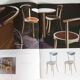 set of 4 chairs bistro Baumann model "Pollen café" design Pagnon / Pelhaître 1997