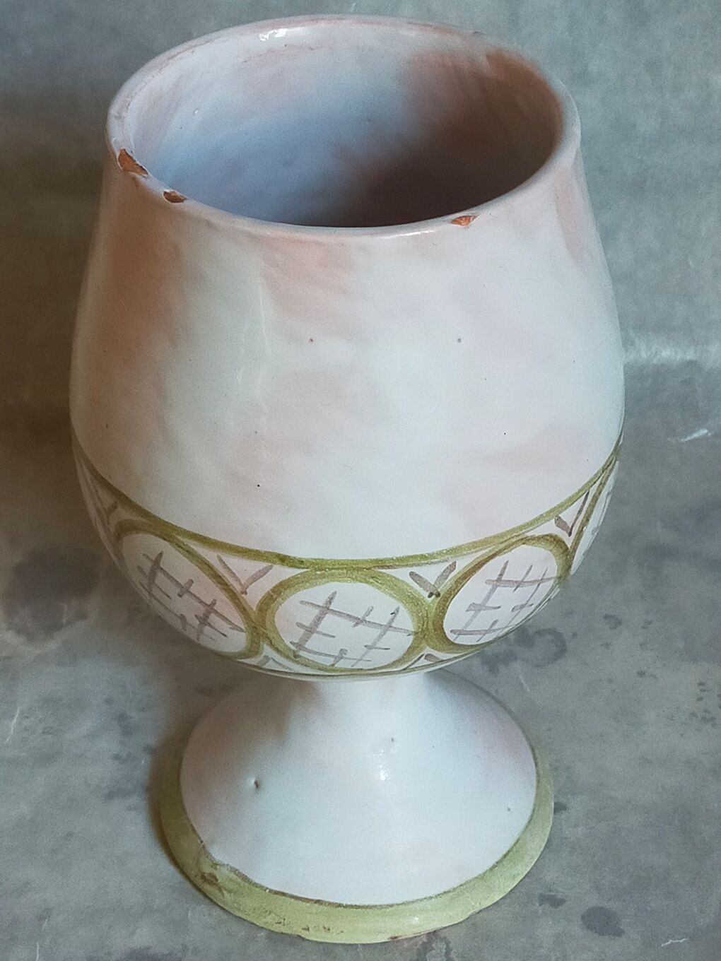 Ceramic vase of Cécile Midas vintage 50s