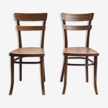 Paire de chaises Bistrot Thonet 1930