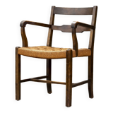Fauteuil avec assise tissée, Danemark 1930