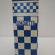 Series of 4 metal boxes, blue and white lustucru decoration