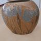 Art Deco style enameled metal vase