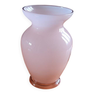 Vase Opaline Rose Pierre Schneider