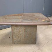 Vintage triangular Kingma style coffee table, 1970s